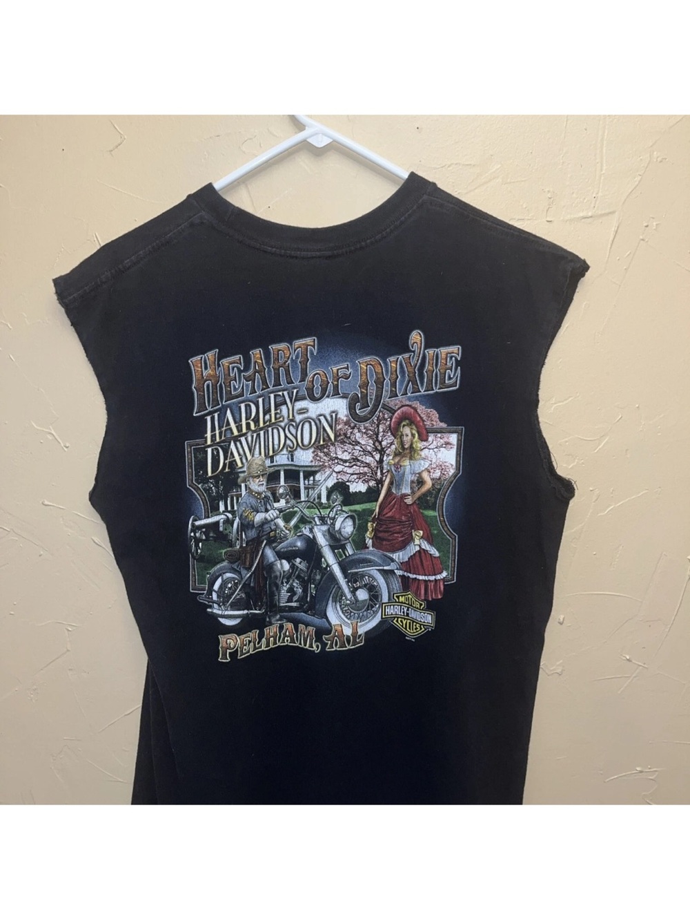 Harley Davidson Men's Legendary Motorcycle Heart of Dixie XL Sleeveless T Shirt